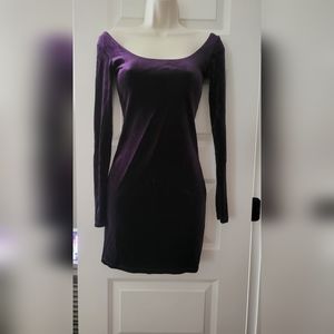 Purple Velvet Dress